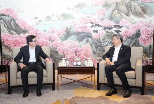 吴新明会见华软资本董事长王广宇一行